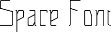 Space Font Font