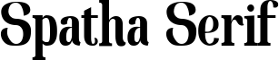 Spatha Serif Font
