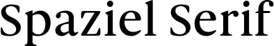 Spaziel Serif Font