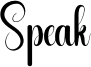 Speak Font