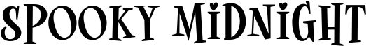 Spooky Midnight Font