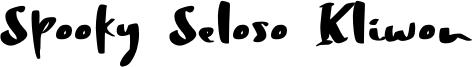 Spooky Seloso Kliwon Font