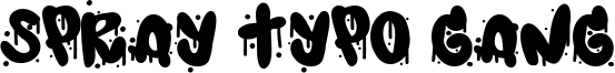 Spray Typo Gang Font