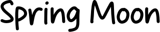 Spring Moon Font