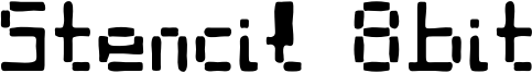 Stencil 8bit Font