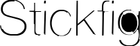 Stickfig Font