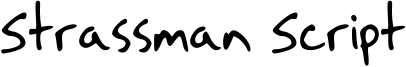 Strassman Script Font