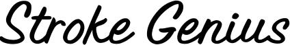 Stroke Genius Font