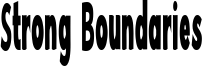 Strong Boundaries Font