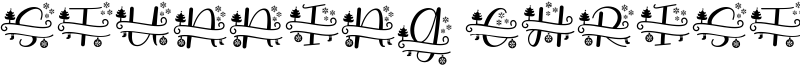 Stunning Christmas Monogram Font