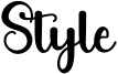 Style Font
