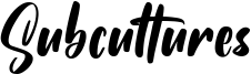 Subcultures Font