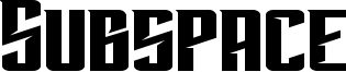 Subspace Font