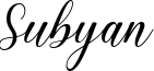 Subyan Font