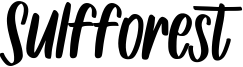 Sulfforest Font