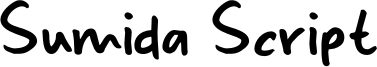 Sumida Script Font