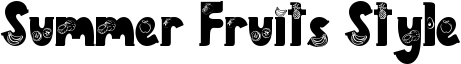 Summer Fruits Style Font