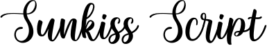 Sunkiss Script Font