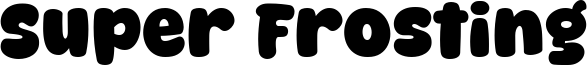 Super Frosting Font