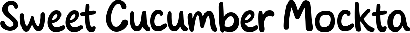 Sweet Cucumber Mocktail Font