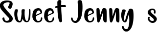 Sweet Jenny's Font