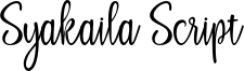 Syakaila Script Font