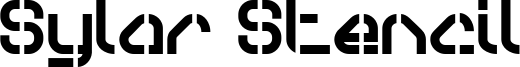 Sylar Stencil Font