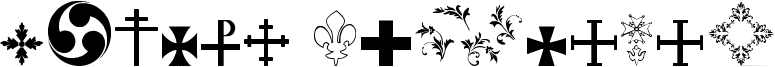 Symbol Crucifix Font