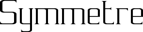 Symmetre Font