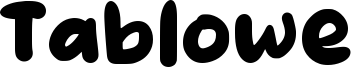 Tablowe Font