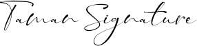 Taman Signature Font