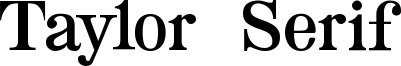 Taylor Serif Font