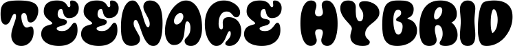 Teenage Hybrid Font