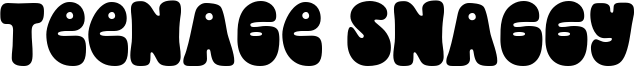 Teenage Snaggy Font