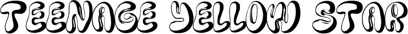 Teenage Yellow Star Font