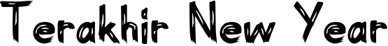 Terakhir New Year Font
