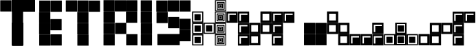Tetris Blocks Font