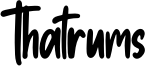 Thatrums Font