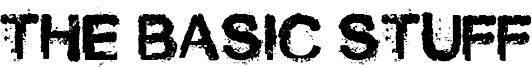 The Basic Stuff Font