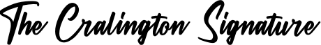 The Cralington Signature Font