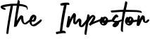 The Impostor Font