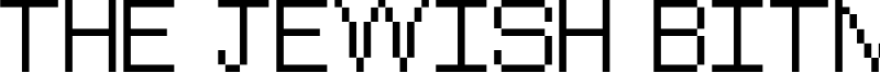 The Jewish Bitmap Font