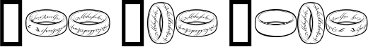 The One Ring Font
