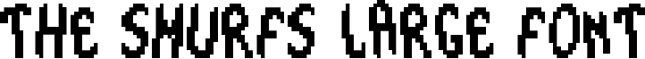 The Smurfs Large Font Font