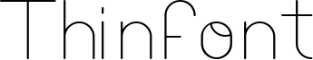 Thinfont Font