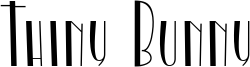 Thiny Bunny Font