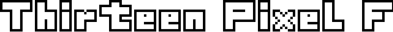 Thirteen Pixel Fonts Font