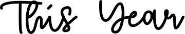 This Year Font