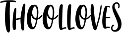 Thoolloves Font