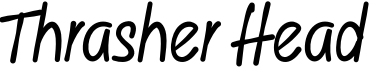 Thrasher Head Font